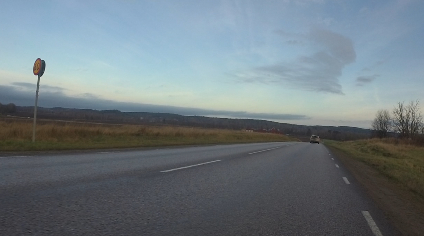 Car has passed and is very far ahead